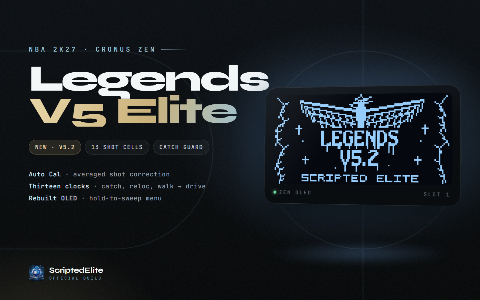 Legends V5 Elite — NBA 2K27 Cronus Zen script by ScriptedElite